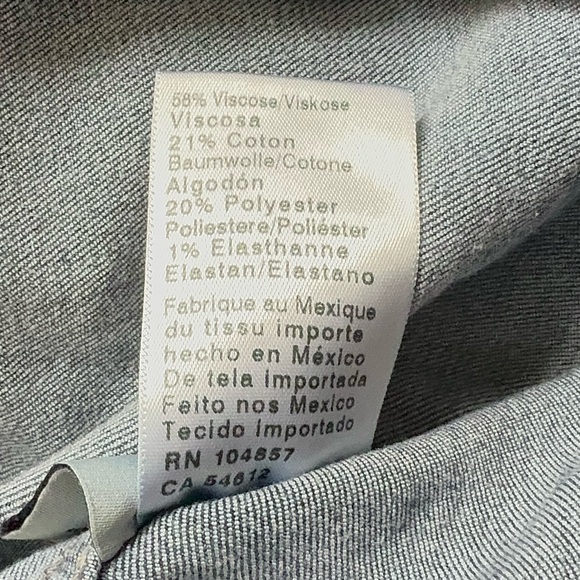 Adriano Goldschmied Jacket Adult Blue Denim Button Up Stretch Womens XS - Picture 8 of 9